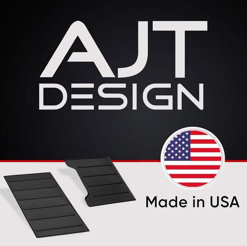 AJT DESIGN Center Console Organizer Tray Liner Compatible with 2022+ Toyota Tundra Platinum, 1794, TRD PRO, Capstone | Fits 2023+ Sequoia | Anti-Slip Mat for Car Console Organizer Tray | 2-Piece Black - Image 5